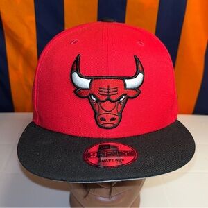 New Era 9Fifty Red/Black NBA Chicago Bulls 2TONE Snapback Hat NBA never used